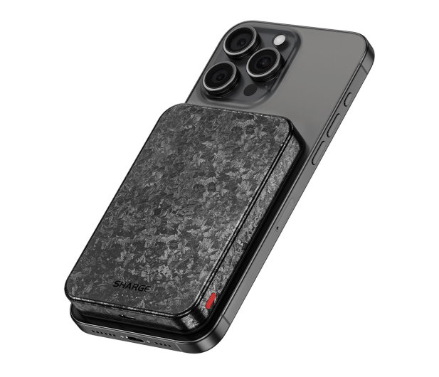Sharge PowerBank CarbonMag 20W Qi2 QC 3.0 PD 3.0 10K mAh Czarny - 1455949 - zdjęcie 3